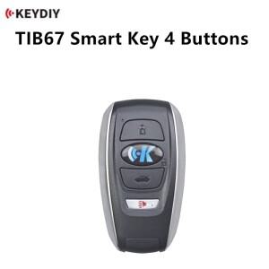 KEYDIY TIB67 스마트 키 4버튼  8A 4D 칩 타입 트랜스폰더  스바루호환용 패닉 기능 포함