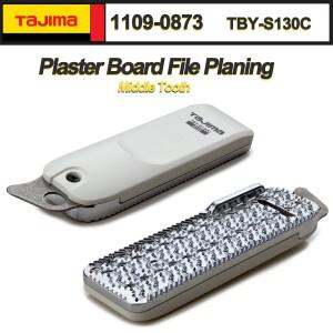 일본 TAJIMA TBY-S130C 석고 보드 파일 계획 Rasp 중간 치아 단일 측면 핸드 플레in 1109-0873