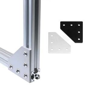 1Pc 조인트 보드 플레이트 코너 앵글 브래킷 60mm 5 구멍 90도  알루미늄 가구 수리 홈 개선