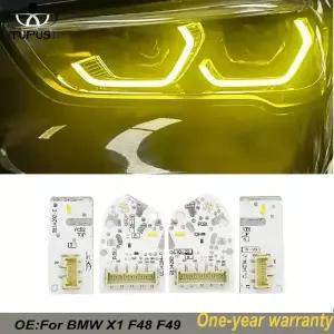 4PCS 노란색 - BMW X1 X2 F48 F49 F39 LED 엔젤 아이 칩 DRL 모듈 63119477821 63119477822 63119477835 63