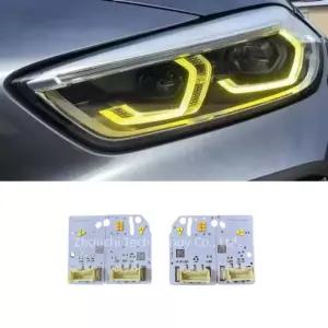 옐로우 엔젤 아이 DRL LED 헤드라이트 등 PCB 보드 2019 BMW 1 2 F40 118i F44 228IX M235IX 용