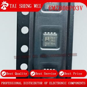 10피스   EMZB08P03V P03 DFN-8 3.3X3.3 MOSFET 70A 30V P 채널