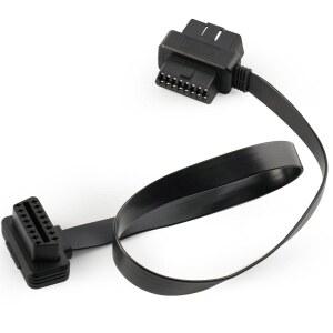 XINXXR OBD2 연장 케이블 - 16핀 OBD2 스플리터 1x 수 및 2X 암 케이블 어댑터 - 2피트 /60CM 내구성 있는 플랫 디자인