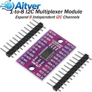 TCA9548A 1-대-8 I2C 멀티플렉서 모듈 Arduino호환 ESP32 STM32 센서 프로젝트용 8채널 IIC 확장 보드