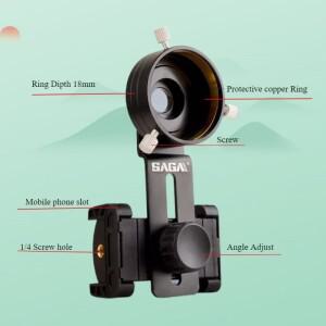 30-57mm 금속 범용 슬릿 램프 휴대폰 핸드폰 어댑터 망원경 현미경 홀더 마운트 비디오 촬영 도구