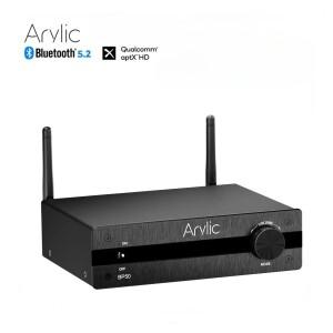 Arylic BP50 Bluetooth 스테레오 aptx HD 오디오 프리 앰프 수신기 홈 스피커 용 2.1 채널 미니 소형 클래