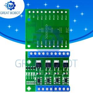 전동 및 LED 조명용 PWM 광커플러 절연 기능이 있는 MOSFET 4채널 펄스 트리거 스위치 컨트롤러 보드 DC5V-