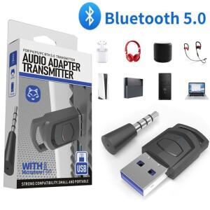 플스호환 플스호환 게임 콘솔 용 무선 오디오 헤드폰 어댑터 수신기 PC 헤드셋 2 in 1 USB Bluetooth 5.0