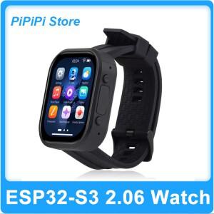 웨이브쉐어 ESP32-S3 2.06인치 AMOLED 터치 워치 개발 보드 오디오 코덱 딥시크 AI 음성 채팅 지원 32MB 플