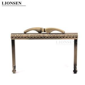 LIONSEN DIY 바지 발 금속 지갑 프레임 핸들 키스 걸쇠 잠금 장치  가방 재봉 공예 재단사 액세서리  10.5c
