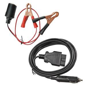 LHDOS OBD II 차량 ECU 비상 전원 공급 케이블, 12V OBD2 메모리 세이버 진단 케이블 자동차 배터리 라이터 전원 연장 소켓 케이블 악어 클립온 포함