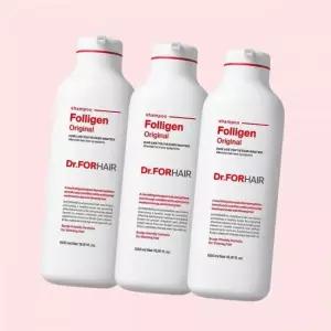 닥터포헤어 라이브 저자극 볼륨강화 탈모샴푸 폴리젠 씨크닝 샴푸 500ml+500ml+500ml + 쿨링 70ml 2개 4589
