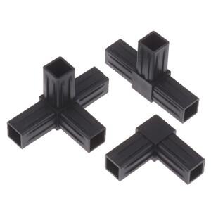1/5 piece 20MMABS joint 2/3/4-/5-way cross square pipe fitting 20X20 angle code hexagonal penetratin