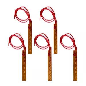 YYSOLDER 5PCS 필름 히터 플레이트 10mmx93mm 12v 12w 접착 패드 플렉시블 폴리이미드 PI 발열체
