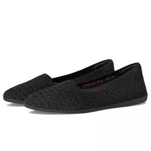 Skechers Modern Comfort 여성 Cleo Walk-Memorable Move 발레 플랫 블랙 23.0 cm