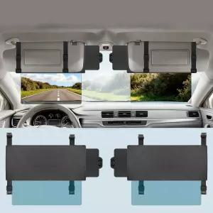 차량용 Veharvim Sun Visor Extender 편광 UV400 PC 렌즈 사이드 선쉐이드 스트랩 조정기 Blocker 부착물