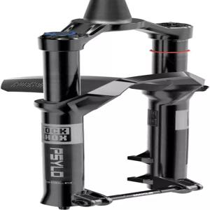 RockShox Psylo Gold Isolator RC 서스펜션 포크 - 27.5인치 130mm 15 x 오프셋 글로스 블랙 A1