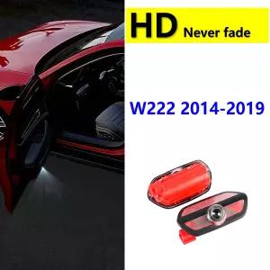 메르세데스 벤츠 W222 S 클래스 S63 AMG 2014 2015 2016 2017 2018 2019 액세서리용 HD LED 자동차 도어 웰