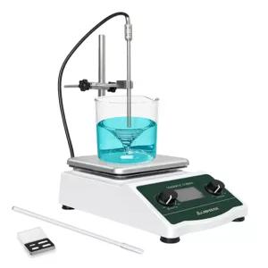 LABHOUSE 280°C/553 °F 디지털 자기 교반기 핫 플레이트 2L 가열 믹서 300-2600RPM 실험실 교반 온도