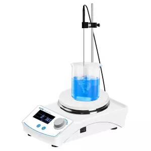 UXI 마그네틱 교반기 핫 플레이트 LCD 화면 RT+5350 속도 범위 100-2000rpm 최대 용량 20L 시간 설정
