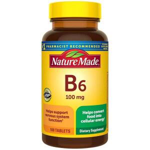 네이처 메이드 비타민 B6 100mg, 에너지 100일 지원
