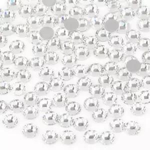 비즈랜드 플랫 백 크리스탈 라인스톤 원형 보석 네일 아트 및 공예 1.2-1.4mm SS3/1440pcs