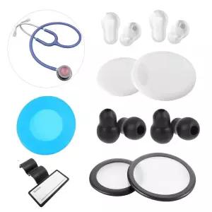 14Pc Littmann 청진기 액세서리 교체 부품 4쌍의 부드러운 이어팁 조각 이어플러그 이어버드 다이어프램
