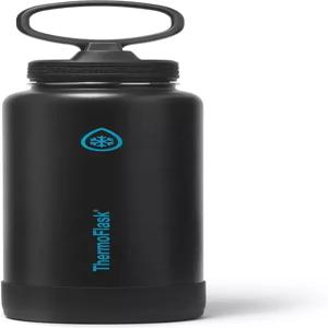 ThermoFlask 40온스 이중 벽 진공 단열 스테인리스 스틸 물병 빨대 뚜껑 전기 일식
