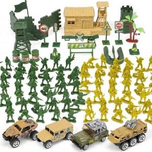 TOY Life 95 PCS 육군 남성 장난감 소년용 군인 플라스틱 액션 피규어 군용 플레이 세트 선물