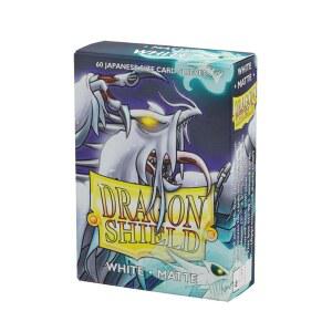 DRAGON SHIELD | 일본 사이즈 카드 60CT 부드럽고 TCG 나루토, 튼튼한 슬리브 및 프리미엄 - 유희왕, 매트 뱅가드와 화이트 호환 카드파이트