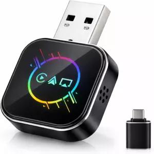 Android용 ELECROW 무선 카플레이 어댑터 - 3 in 1 듀얼 밴드 WiFi 2.4G/5G 및 Bluetooth 5.3 Airplay 미러
