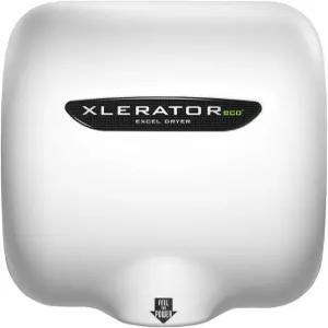 XLERATORECO XLBWECO N 고속 상업용 핸드 드라이어 엑셀 화이트 써모셋 커버 자동 센서 표면 장착 소음