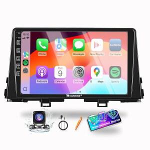 기아 피칸토 모닝 2017-2025 2G+64G CarPlay 안드로이드 자동 내비게이션 스테레오 GPS 라디오 리버스 카메라 디스플레이 9인치 IPS 터치스크린 헤드유닛 태블릿 패드 미디어 플레이어, 해당되는 경우 쿼드 코어