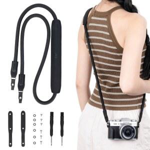 땋은 빈티지 115CM 로프 카메라 넥 III ZF V HALF XE5 R5 스트랩 II R6 후지필름 R50 X100VI 숄더 Z6 Z5 A7용 X A7 A7M5 ZFC Z50II XM5 EOS MARK IV X-T30 V-블랙 ZV-E10 ZVE1