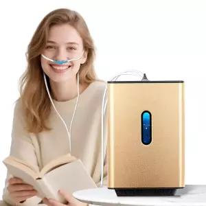 FCADFCA 수소 흡입기 분당 225ml 이중 포트 출력 99.99 갈색 휴대용 SPE PEM 이온제이저 수소수 발생기