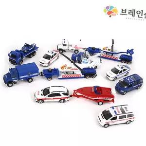 교육용교통학습세트C 병원 경찰17종 놀이 장난감자동차 역할 용장난감 경차