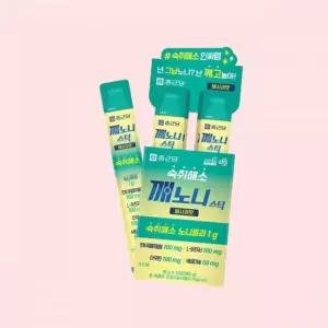 종근당 깨노니 숙취해소 젤리 스틱 배사과맛 10포 1박스 헛개나무 노니 타우린 밀크씨슬 4533412