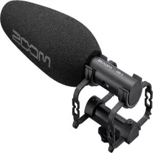 Zoom ZSG-1 스테레오 카메라 샷건 마이크 대화 및 음향 효과 캡처 고방향성 쇼크마운트 경량 또는 휴대폰과