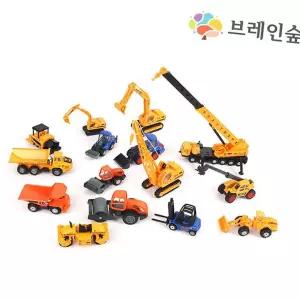 교육용교통학습세트D 건설차량15종 아기자동차장난감 하이카 소방차 완구 미니카 남자아 어린이집 놀이 사
