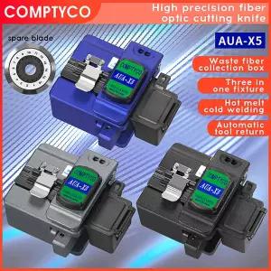 AUA-X5 FTTH 16개의 표면 블레이드 절단 도구가 있는 콜드 조인트/핫멜트 광섬유 절단기 용 고정밀