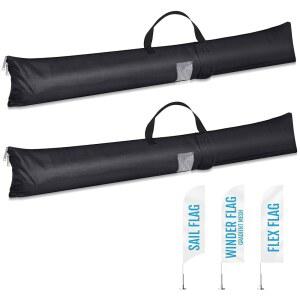 ALICESET 2피스 깃발 휴대용 케이스 보관 15 방수 60인치) 휴대용, 삼각대 깃대 티어드롭 깃털 배너 X 키트 캐리어 마이크 152.4CM(5.9 스탠드 천 가방 옥스포드