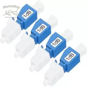 MECCANIXITY 1dB LC 섬유 감쇠기 LC/UPC SM 단일 모드 고정 광섬유 남성에서 여성으로 4인용 전송 팩용