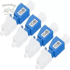MECCANIXITY 10dB LC 섬유 감쇠기 LC/UPC SM 단일 모드 고정 광섬유 남성에서 여성으로 4인용 전송 팩용