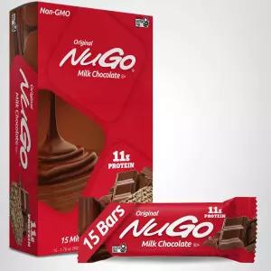 NuGo 단백질 바 초콜릿 g 텐 프리 5개 카운트