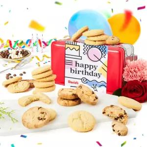 데이비드 쿠키 생일 축하 선물 러 틴 바삭바삭한 고메 및 특별 행사를 위한 베이커리 간식 쇼트브레드