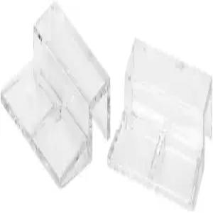 쉬폰에이드 20Pcs 수족관 유리 커버 홀더 투명 가장자리 마운트 브래킷 필터 및 램프 프레임용 어항 후드용