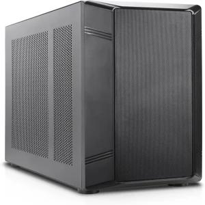 로즈윌 헬륨 NAS 블랙 ATX 미드 타워 컴퓨터 케이스 메시 패널 4X 40mm PWM 팬 DIY 미디어 서버 또는