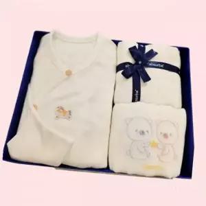 압소바 (25년 F W 출산선물) 미우텐셀배냇저고리+아드손수건세트(10장) 4748769
