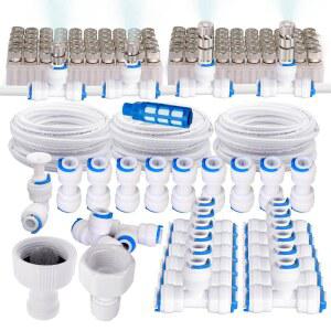 흰색 6MM PE 튜브 커넥터 피팅 정수기 호스 급수 시스템 릴리스 가든
