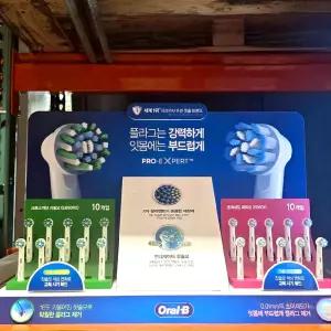 오랄비 크로스액션 프로 엑스퍼트 전동 칫솔모 10개입 코스트코
